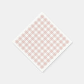 フェイとローレンのほてりチェック柄 スタンダードカクテルナプキン (角)