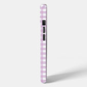 フェイとローレンのソフトパープルギンガム Case-Mate iPhoneケース (裏面 / 左)