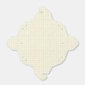 フェイとローレン パステルイエローのギンガム フェイバーボックス (折り畳みなし)