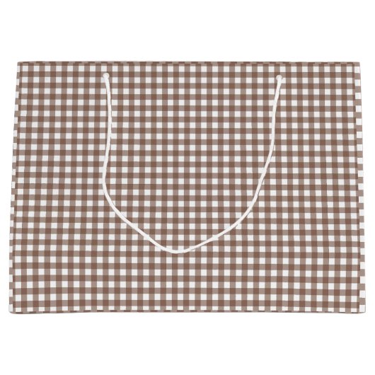 フェイとローレン・ブラウンのギンガム ラージペーパーバッグ (正面)