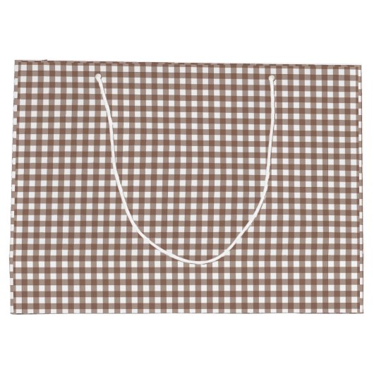 フェイとローレン・ブラウンのギンガム ラージペーパーバッグ (裏面)