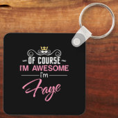 フェイもちろん私の名素晴らし前だ キーホルダー (裏面)