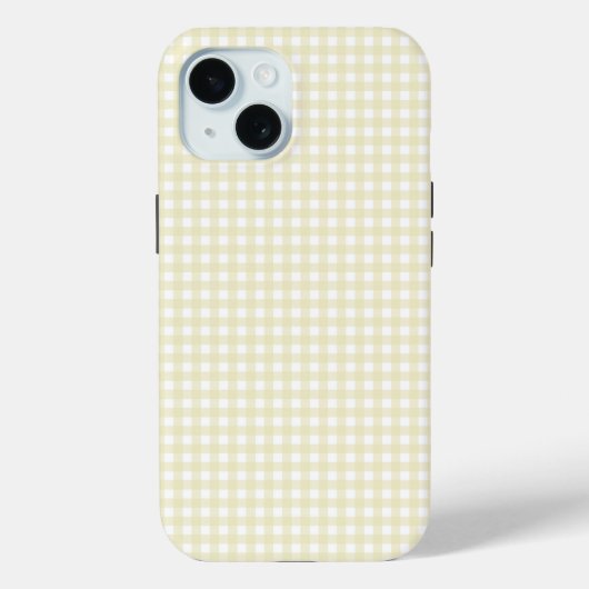 フェイエアンドローレンソフトイエローギンガム Case-Mate iPhoneケース (裏面)