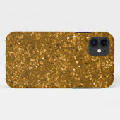 フェイクで王室のな金ゴールドのグリッター Case-Mate iPhoneケース (裏面(横))