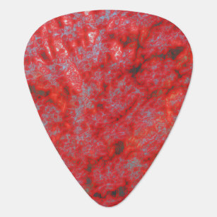 フェイクで赤い大理石のギターピック ギターピック