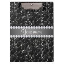 フェイクで黒いスパンコールおよびダイヤモンド