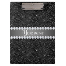 フェイクで黒いスパンコールの輝きおよびダイヤモンド