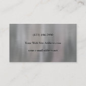 フェイクなエンボスによってブラシをかけられるアルミニウム 名刺 (裏面)