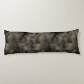 フェイクなオオカミの毛皮の毛の灰色及びブラウンのアニマル・スキン ボディピロー (裏面)