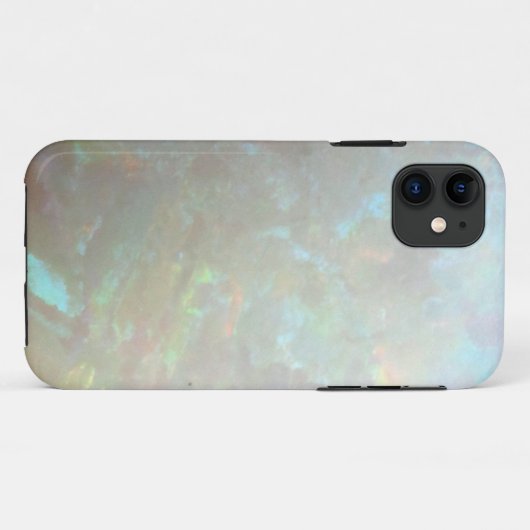 フェイクなオパールの宝石の宝石用原石のミネラル写真のヒップスターの《写真》ぼけ味 Case-Mate iPhoneケース (裏面(横))