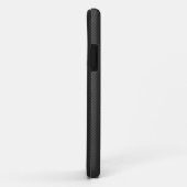 フェイクなカーボンとの350Z銀製のBruishstrokeLogo Case-Mate iPhoneケース (裏面/右)