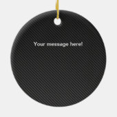 フェイクなカーボン繊維とのG35セダンの白いブラシストローク セラミックオーナメント (裏面)