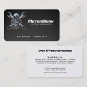 フェイクなカーボン繊維のオートバイの名刺 名刺 (正面/裏面)