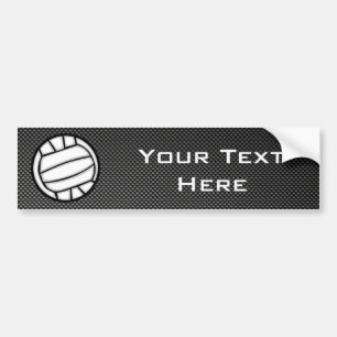 フェイクなカーボン繊維のバレーボール バンパーステッカー