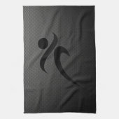 フェイクなカーボン繊維; 走ること キッチンタオル (縦)