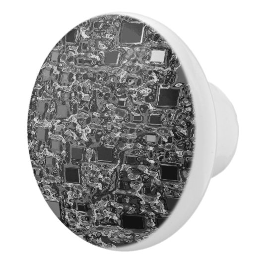 フェイクなクロム小型箱の背景 セラミックノブ (右)