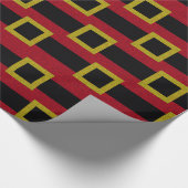 フェイクなグリッターのサンタベルトパターン ラッピングペーパー (角)