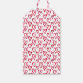 フェイクなグリッターのバレンタインデーのギフトのラベル ギフトタグ (裏面)