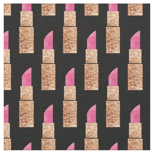 フェイクなグリッターの口紅の化粧の美しいパターン黒 ファブリック (クローズアップ)