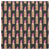 フェイクなグリッターの口紅の化粧の美しいパターン黒 ファブリック (見本)