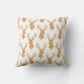 フェイクなグリッターの大きい雄鹿の(雄ジカの)枝角 クッション (裏面)