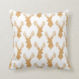フェイクなグリッターの大きい雄鹿の(雄ジカの)枝角 クッション