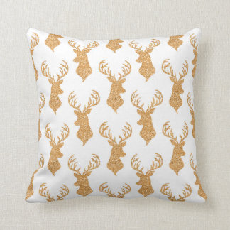フェイクなグリッターの大きい雄鹿の(雄ジカの)枝角 クッション