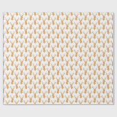 フェイクなグリッターの大きい雄鹿の(雄ジカの)枝角 ラッピングペーパー (フラット)