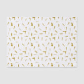 フェイクなグリッターの美容師はティッシュペーパーに用具を使います 薄葉紙 (正面)