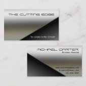 フェイクなステンレス鋼の名刺 名刺 (正面/裏面)