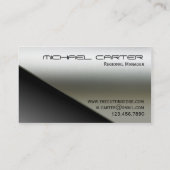 フェイクなステンレス鋼の名刺 名刺 (裏面)