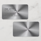 フェイクなステンレス鋼の調査官の名刺 名刺 (正面/裏面)