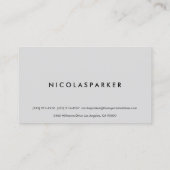 フェイクなステンレス鋼のInoxの金属の一見 名刺 (裏面)