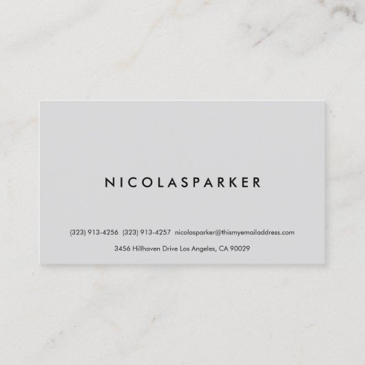 フェイクなステンレス鋼のInoxの金属の一見 名刺 (裏面)