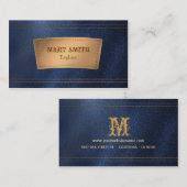 フェイクなデニム及び革ブティックの名刺 名刺 (正面/裏面)