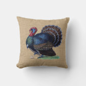 フェイクなバーラップの枕のヴィンテージトルコ クッション (正面)