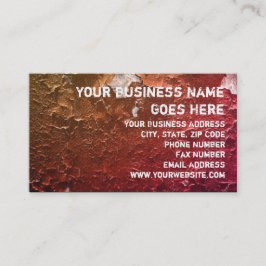 フェイクなパチパチ鳴る音の皮のペンキのヴィンテージのグランジなデザイン 名刺