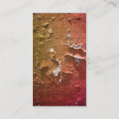 フェイクなパチパチ鳴る音の皮のペンキのヴィンテージのグランジなデザイン 名刺 (裏面)
