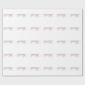 フェイクなピンクは花嫁光っています ラッピングペーパー (フラット)