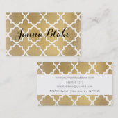 フェイクなホイルのクローバーの名刺 名刺 (正面/裏面)