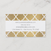 フェイクなホイルのクローバーの名刺 名刺 (裏面)