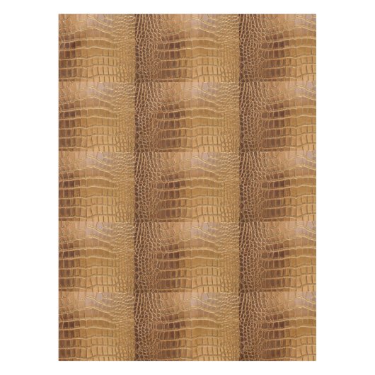 フェイクなワニの革アニマル・スキンパターン テーブルクロス (正面)