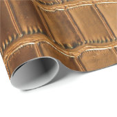 フェイクなワニの革アニマル・スキンパターン ラッピングペーパー (ロールコーナー)