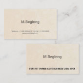 フェイクな凸版印刷のシンプルな専門のモダン 名刺 (正面/裏面)