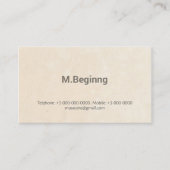 フェイクな凸版印刷のシンプルな専門のモダン 名刺 (正面)