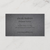 フェイクな凸版印刷のDebossのフィットネスのパーソナルトレーナー 名刺 (裏面)