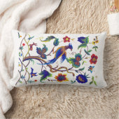 フェイクな刺繍の枕Warwickの極楽鳥 ランバークッション (ブランケット)