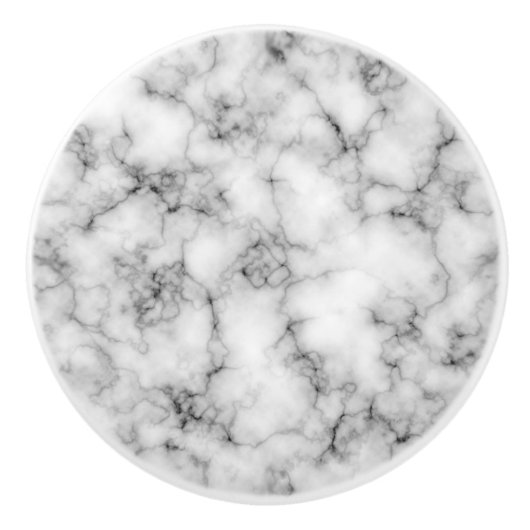 フェイクな大理石のドアまたは引出しのノブ セラミックノブ (正面)