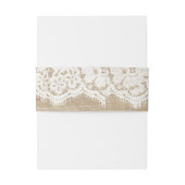 フェイクな木のレースそしてバラ 招待状ベリーバンド (裏面例)