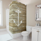 フェイクな木製のシャワー・カーテンのいかり シャワーカーテン (インサイチュ)